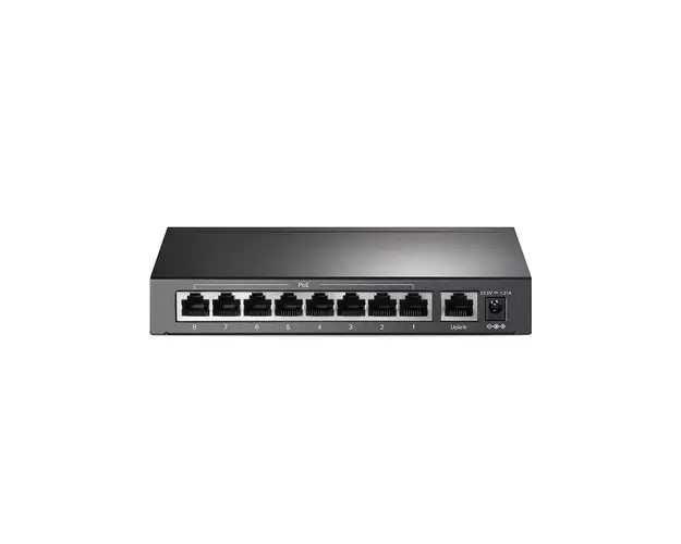 Switch cu 9 porturi TP-Link TL-SF1009P, 10/100 Mbps, 1.6 Gbps, PoE+, fara management