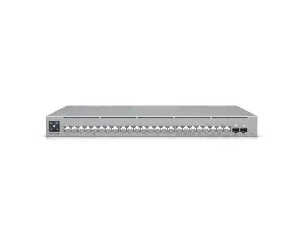 Switch Gigabit cu 24 porturi Ubiquiti UniFi Pro USW-PRO-MAX-24-POE, 88 Gbps, 2 porturi SFP+, 1U, PoE++, rackabil, cu management L3