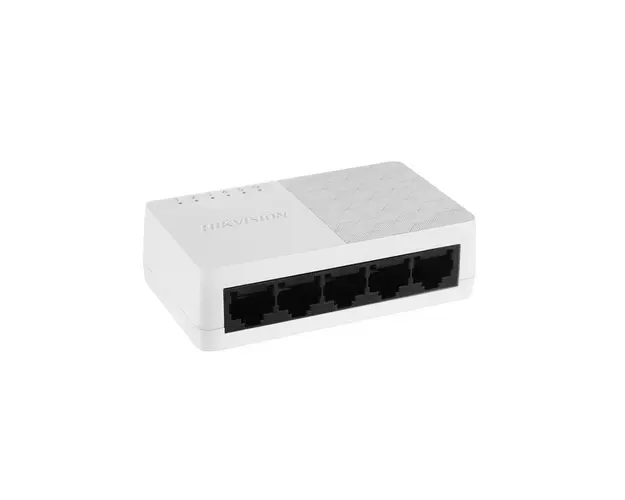 Switch Gigabit cu 5 porturi Hikvision DS-3E0505D-O, 10 Gbps, 7.44 Mpps, fara management