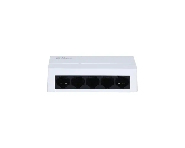 Switch Gigabit Ethernet cu 5 Porturi Dahua PFS3005-5GT-L-V2, 1000 Mbps, 2K MAC, Fara management 