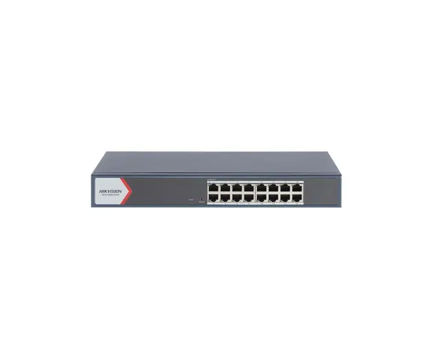 Switch Gigabit cu 6 porturi Hikvision DS-3E1516-EIV3, 32 Gbps, 23808 Mpps, cu management 
