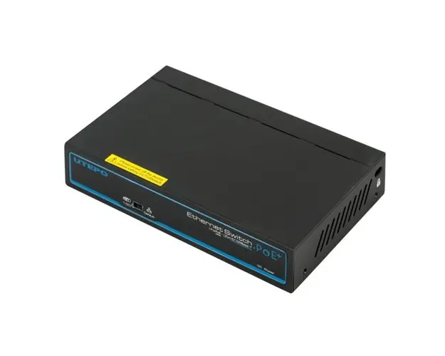 Switch PoE+ Utepo UTP3-SW04-TP60, 5 porturi, 10/100 Mbps