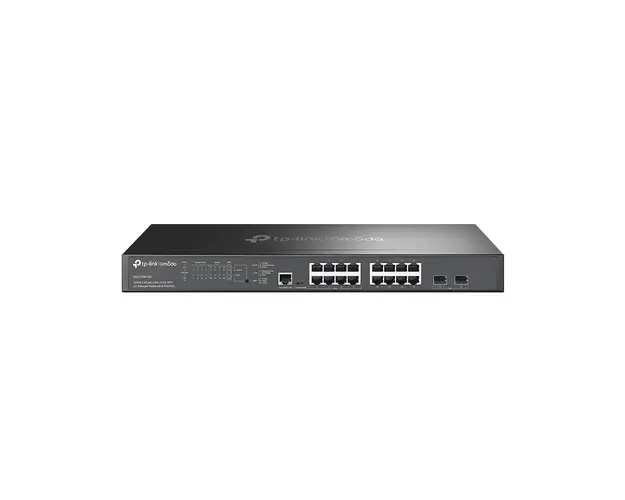 Switch rackabil cu 16 porturi Gigabite TP-Link SG3218XP-M2, 120 Gbps, 89.28 Mpps, Omada, PoE, cu management 