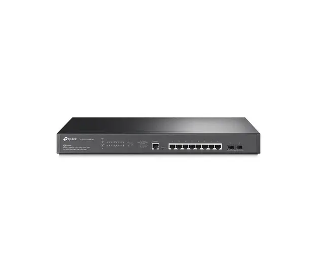 Switch rackabil cu 8 porturi TP-Link Jetstream TL-SG3210XHP-M2, 80 Gbps, 59.52 Mpps, OMADA, PoE, cu management
