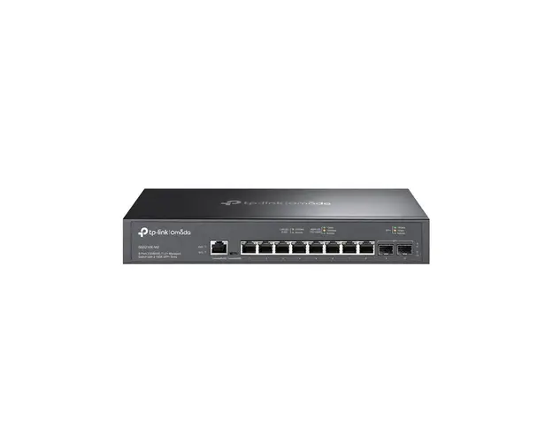 Switch rackabil cu 8 porturi TP-Link SG3210X-M2, 80 Gbps, 59.52 Mpps, Omada, PoE, cu management