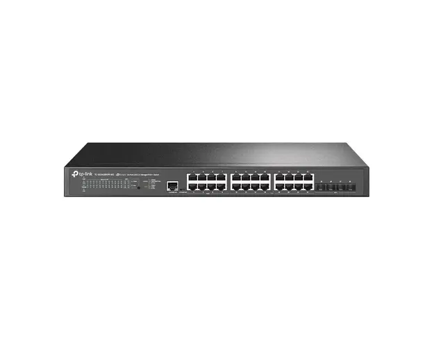 Switch rackabil Gigabite cu 28 porturi TP-Link Jetstream TL-SG3428XPP-M2, 200 Gbps, 148.80 Mpps, 32000 MAC, Omada SDN, PoE, cu administrare