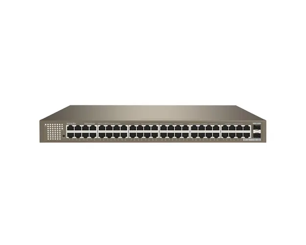 Switch rackabil Gigabite Tenda TEG1050F, 50 porturi, 100 Gbps, 16000 MAC, 20 km, fara management