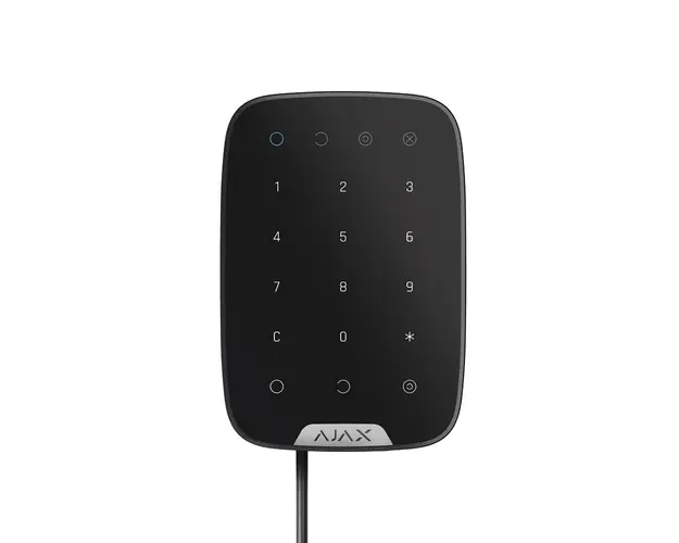 Tastatura cu touch Ajax Keypad Fibra BL, 15 taste, silent alarm, 2000 m