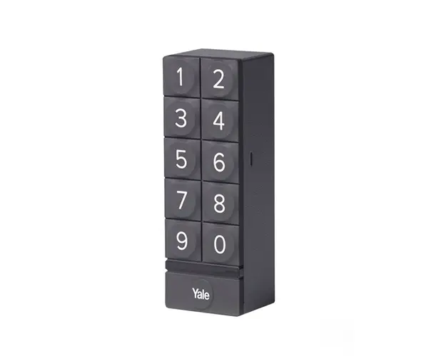 Tastatura inteligenta Yale Linus 05/301000/BL, cod PIN, 256 utilizatori, bluetooth 4.0, ancorare pe perete