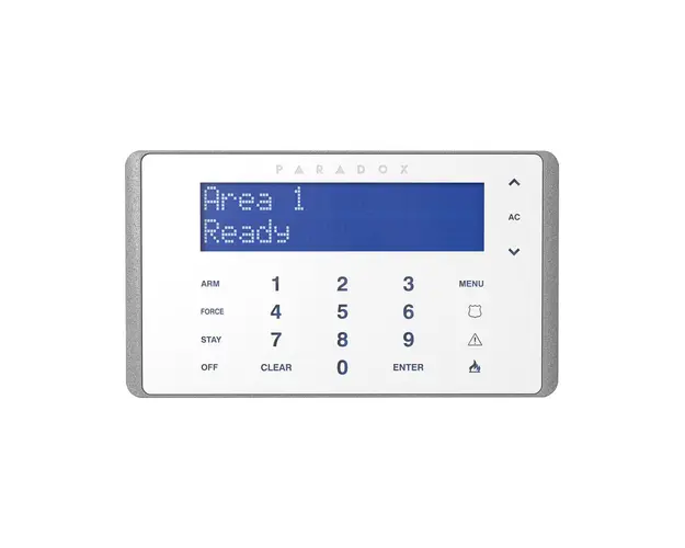 Tastatura LCD cu touch screen Paradox K656, taste capacitive, 3 alarme panica