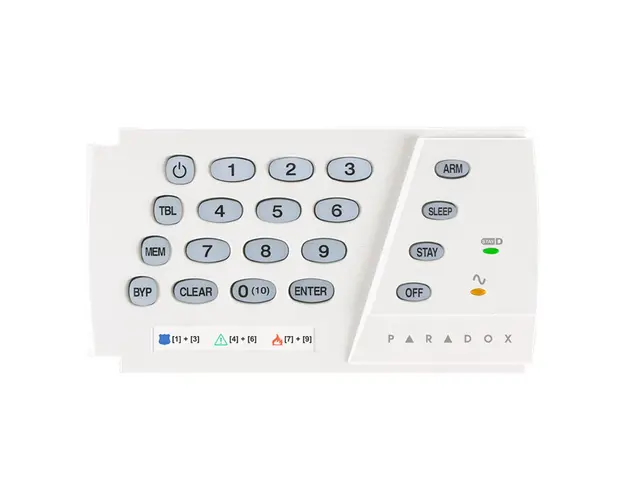 Tastatura LED Paradox K636, 10 zone, 1 partitie, StayD
