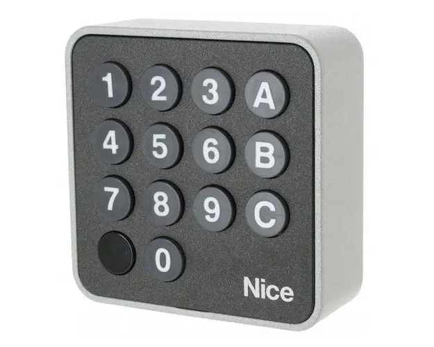 Tastatura radio pentru automatizari Nice EDSWG, 200 m, 433.92 MHz
