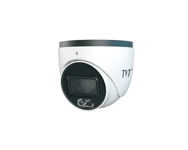 Camera supraveghere dome TVT TD-7554AS2(AU/WR2), 5 MP, 3.6 mm, lumina alba 30 m, microfon