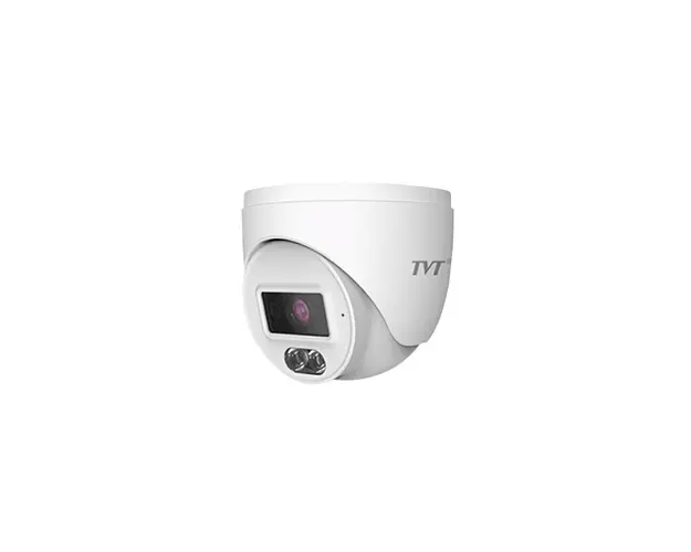 Camera supraveghere IP Dome TVT TD-9540S4L-C(D/PE/AW1), 4 MP, 3.6 mm, IR 30 m, lumina alba 20 m, microfon, PoE