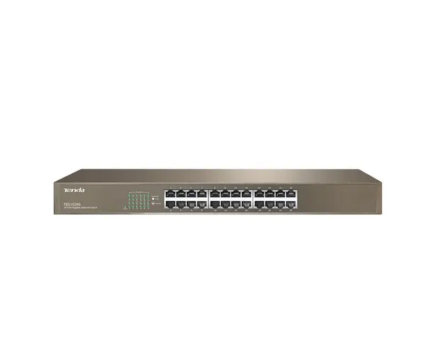 Switch cu 24 porturi Tenda TEG1024G, 48 Gbps, 35.60 Mpps, 8000 MAC, fara management
