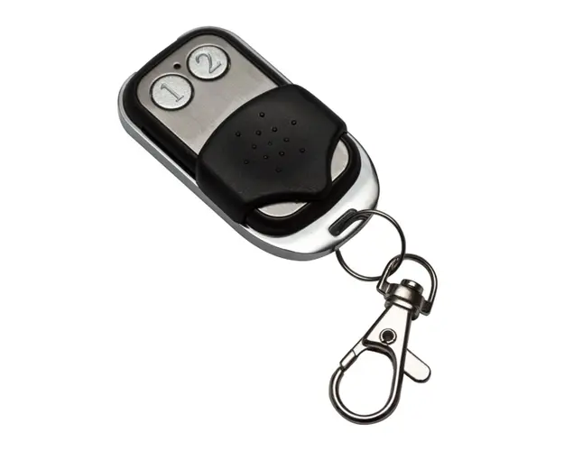 Telecomanda radio cu 2 butoane AJ-84-C2, cod fix, 433.92 MHz, 12 Vcc