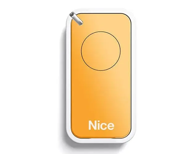 Telecomanda Nice INTI1Y, 1 canal, 433.92 MHz, galben