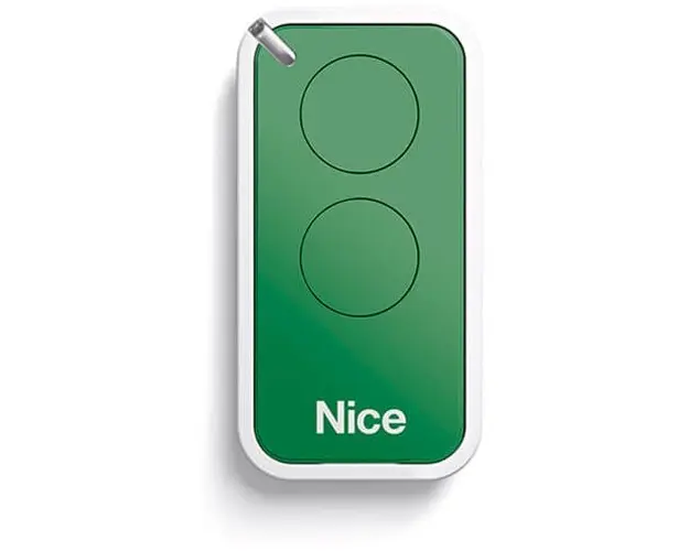 Telecomanda Nice INTI2G, 2 canale, 433.92 MHz, verde