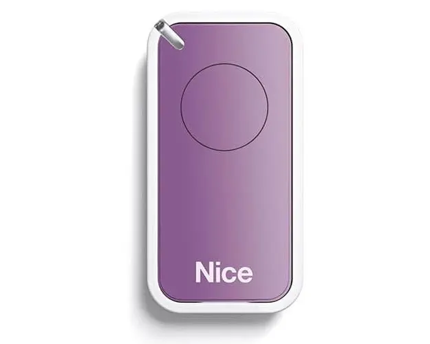 Telecomanda Nice INTI1L, 1 canal, 433.92 MHz, mov