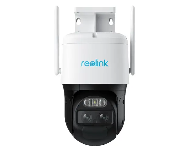 Camera supraveghere rotativa wireless IP WiFi PTZ Reolink TrackMix B770, 2K, 2.8 + 8 mm, lumina alba / IR 15 m, dual band, microfon, slot card, difuzor, acumulator 5100 mAh