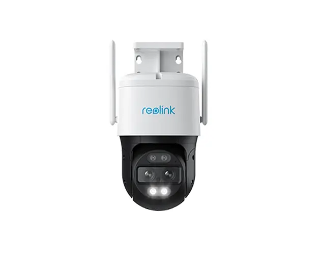 Camera supraveghere rotativa IP WiFi Speed Dome PTZ Reolink TrackMix W760, 4K, 2.8 + 8 mm, lumina alba / IR 15 m, dual band, slot card, microfon si difuzor, Auto Tracking
