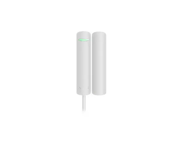 Contact magnetic Ajax DoorProtect Fibra WH, aparent, 1 intrare NC, reed, alb