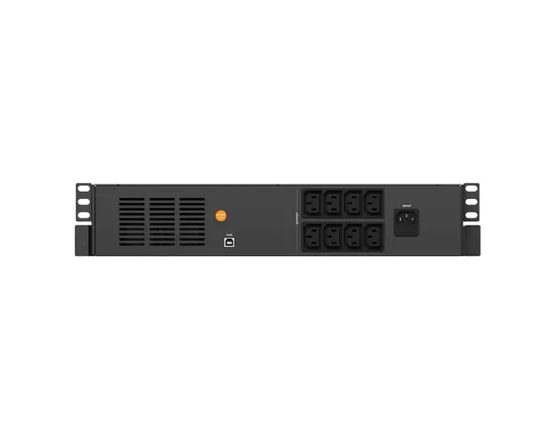 Ups rackabil cu 8 prize, nJoy Code 1000, UPLI-LI100CO-AZ01B, 1000 VA / 600 W