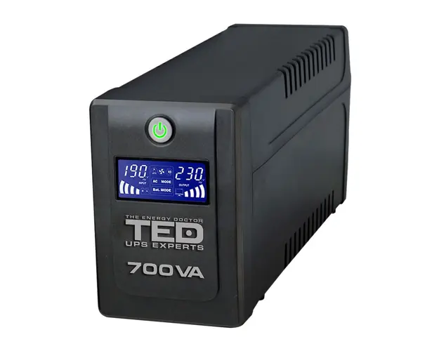 UPS cu 2 prize TED 003959, 700VA, 400 W, LCD
