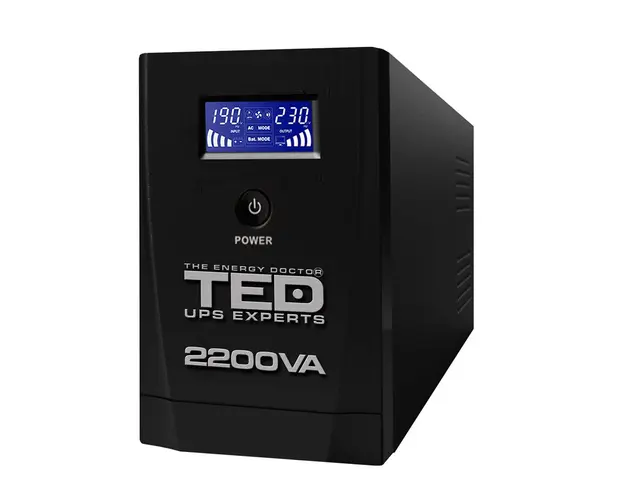 UPS cu 3 prize TED 004666, 2200VA, 1250 W, LCD