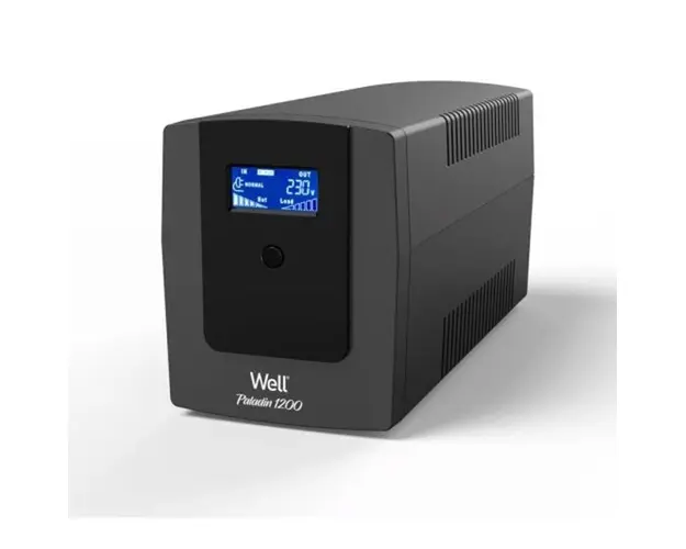 UPS line interactiv cu 3 prize Well Paladin UPS-LINT-PALADIN1200-WL, 1200VA, 720W