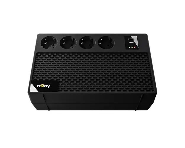 UPS monofazat cu 4 prize Schuko Renton 650 Plus nJoy, 650VA / 360W, USB Type-C/A