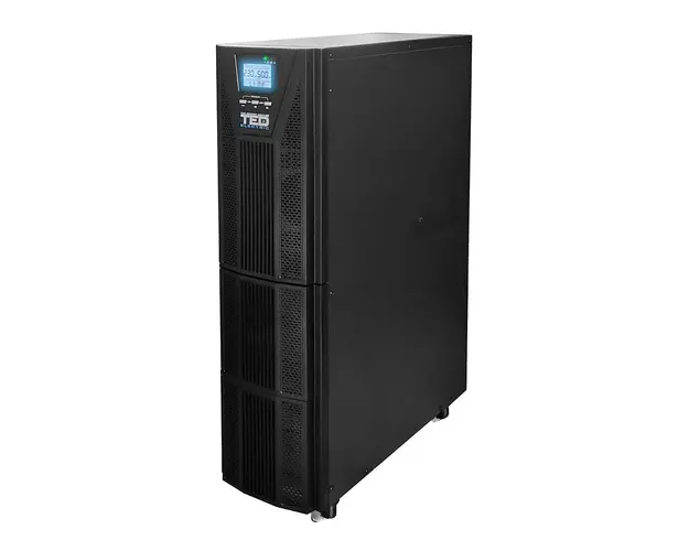 UPS Online cu dubla conversie monofazat TED004017, management intrare / iesire regleta, 10kVA, 10kW, LCD