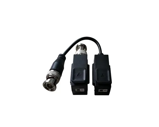 Video balun pasiv HDCVI/TVI/AHD/CVBS Hikvision DS-1H18S/E(C), 8 MP