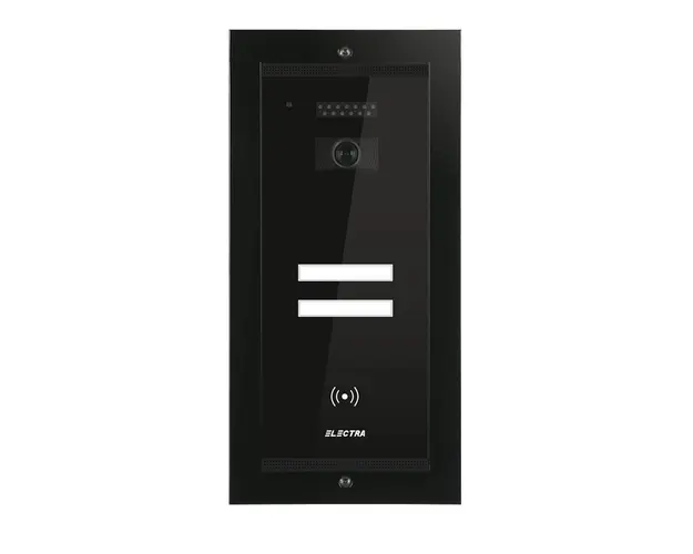 Videointerfon de exterior Electra Smart VPM.2FR02.ELB04, RFID, 2 familii, ingropat, 4 fire