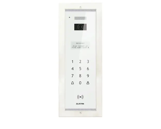 Videointerfon de exterior Electra Smart VPM.BFR02.ELW0R, 255 familii, ingropat, 4 fire