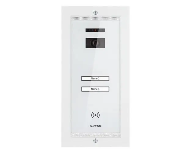 Videointerfon de exterior Electra Smart VPM.2SR02.ELW04, 2 familii, aparent, 4 fire