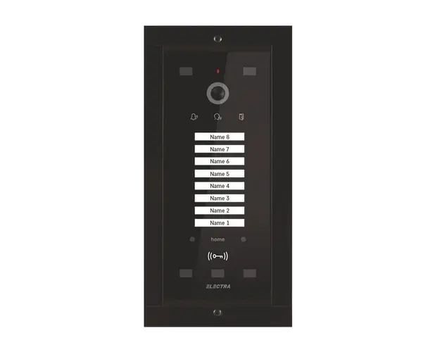 Videointerfon de exterior Electra VPM.08S03.ELBU4, 8 familii, aparent, 4 fire