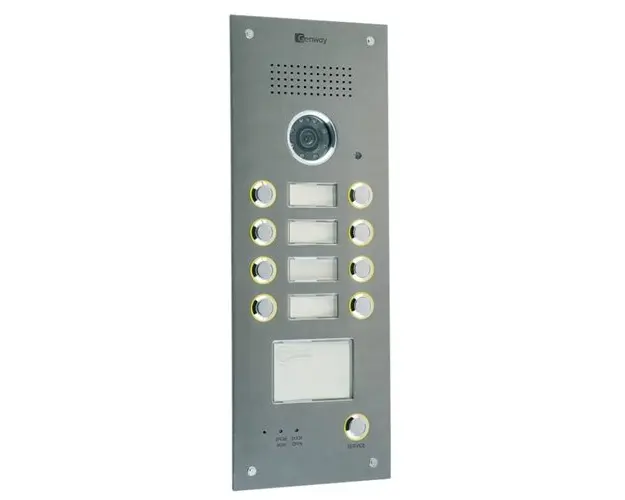 Videointerfon de exterior Genway 2319D-C, 8 familii, ingropat, vila