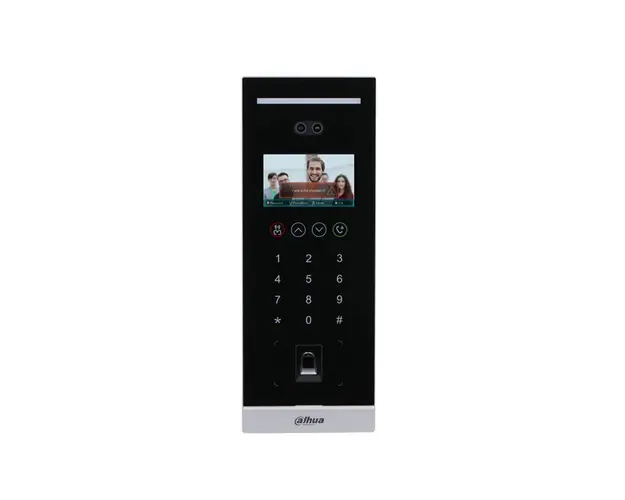Videointerfon de exterior IP Dahua VTO6541H, 2 MP, recunoastere faciala/cod PIN/IC card/amprenta, 20.000 utilizatori, ingropat