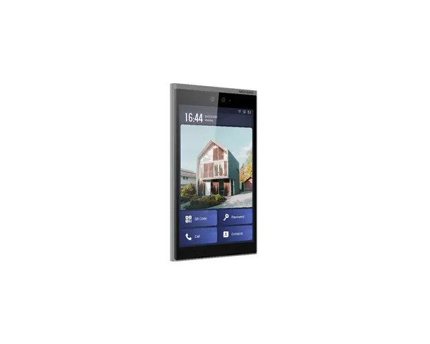 Videointerfon de exterior IP Hikvision DS-KD9633-WBE6, 2MP, IR, recunoastere faciala, cartela TF, 20.000 utilizatori, ecran tactil, aparent