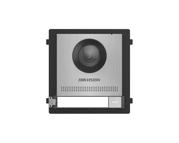 Videointerfon de exterior pe 2 fire IP Hikvision DS-KD8003-IME2/S, 2 MP, 1 familie, aparent/ingropat