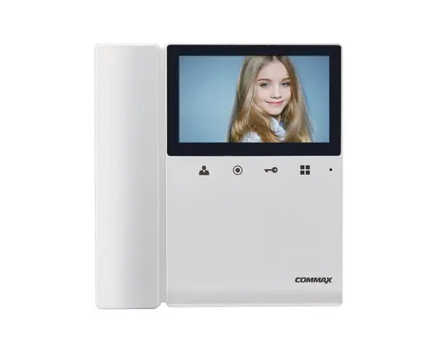 Videointerfon de interior Commax CDV-43K, 4.3 inch, aparent, 4 fire
