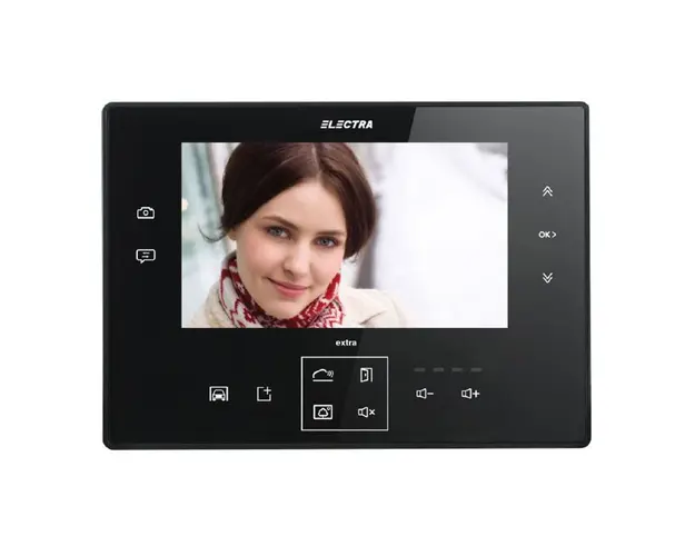 Videointerfon de interior Electra Extra VTE.7S903.ELB04, aparent, LCD 7 inch, negru