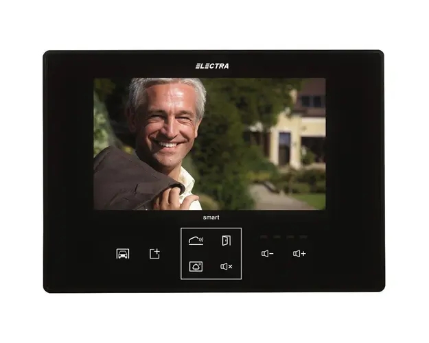 Videointerfon de interior Electra Smart VTM.7S403.ELB04, aparent, 7 inch, 4 fire, negru