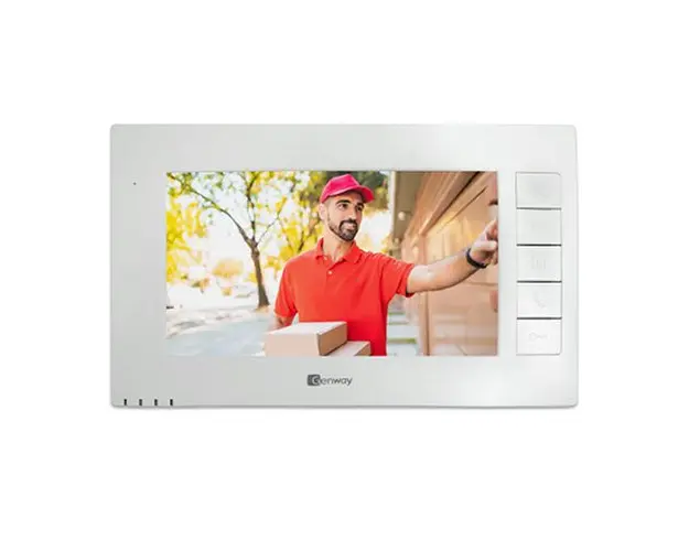 Videointerfon de interior Genway 3047, 7 inch, 8 zone, 800 x 480 pixeli