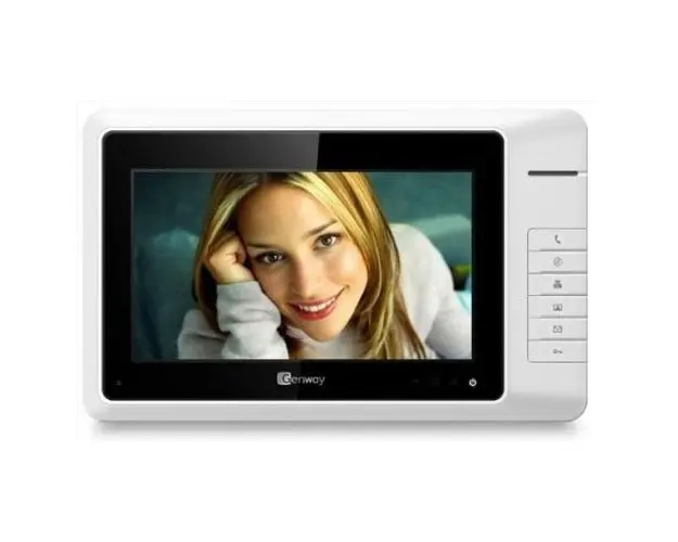 Videointerfon de interior Genway G3261, aparent, 7 inch, memorie 50 imagini