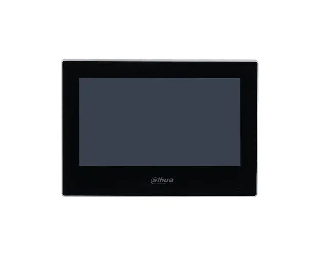 Videointerfon de interior IP Dahua VTH2621G-P, 7 inch, PoE, aparent, negru