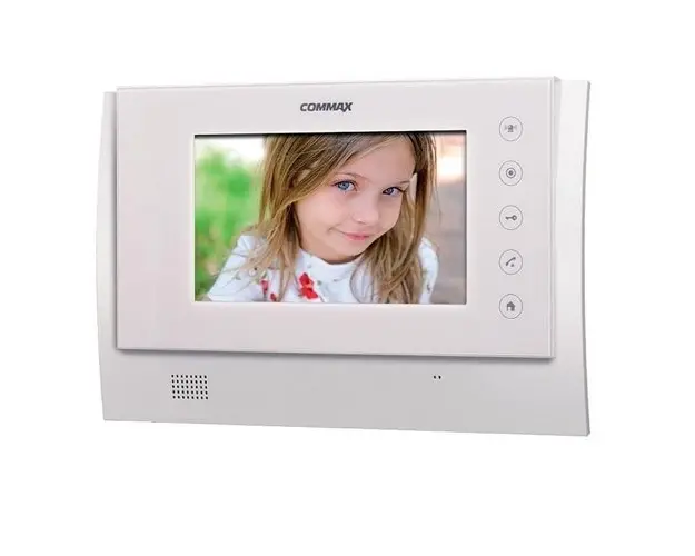 Videointerfon de interior Wireless Commax CDV-70UX, 7 inch, aparent, 4 fire