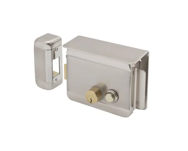 Yala electromagnetica cu buton Silin SX-11R, 12-18 Vcc, aparent