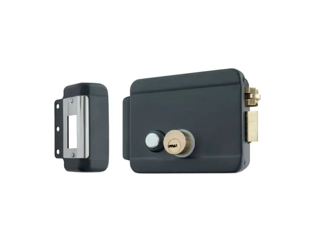 Yala electromagnetica de stanga ZKTeco ACC-LOC-D98B1-L, 12V AC/DC, aparent